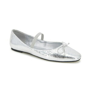 �P�l�X�R�[�� ���f�B�[�X �T���_�� �V���[�Y Women's Myra Square Toe Ballet Flats Silver - Manmade