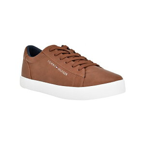 トミー ヒルフィガー メンズ スニーカー シューズ Men's Ribby Lace Up Fashion Sneakers Cognac