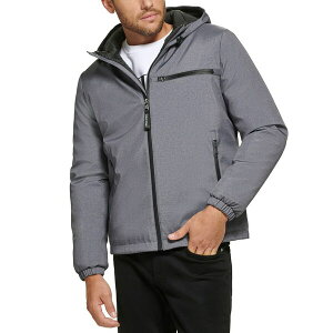 JoNC Y WPbgu] AE^[ Men's Infinite Stretch Water-Resistant Hooded Jacket Light Grey Heather