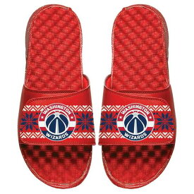 アイスライド メンズ サンダル シューズ Washington Wizards ISlide Ugly Sweater Slide Sandals Red