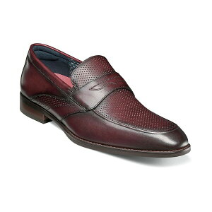 XeCV[A_X Y Xb|E[t@[ V[Y Men's Karnes Moc Toe Slip-On Penny Loafer Burgundy