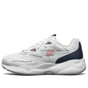 Skechers �X�P�b�`���[�Y �����Y �X�j�[�J�[ �ySkechers D'Lites Airy Low-Top Running Shoes White/Black/Red 999090-WBRD�z �T�C�Y US_9(27.0cm)
