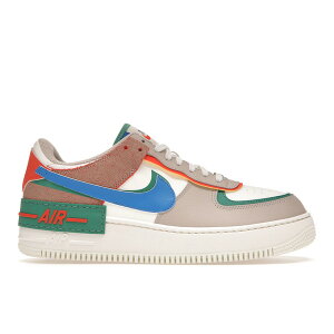 Nike iCL fB[X Xj[J[ yNike Air Force 1 Low Shadow Sail Signal Blue Green (Women's)z TCY US_8(25.0cm) Sail/Signal Blue/Green Noise/Cream