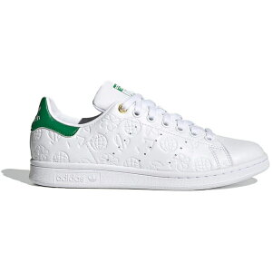 adidas AfB_X fB[X Xj[J[ yadidas Stan Smith Embossed Graphics White Green (Women's)z TCY US_6(23.0cm) Cloud White/Green/Chalk White
