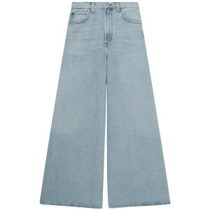 �A�S���h ���f�B�[�X �f�j���p���c �{�g���X Nolan high-rise wide-leg jeans Blue