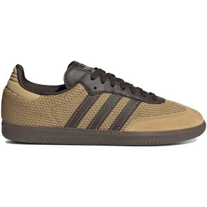 adidas �A�f�B�_�X �����Y �X�j�[�J�[ �yadidas Samba OG Golden Beige Dark Brown�z �T�C�Y US_8(26.0cm) Golden Beige/Dark Brown/Gum