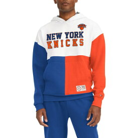 トミーヒルフィガー メンズ パーカー・スウェットシャツ アウター New York Knicks Tommy Jeans Andrew Split Pullover Hoodie White/Royal