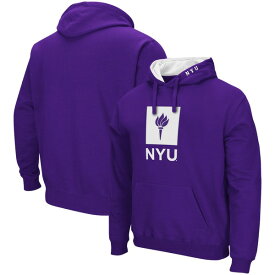 コロシアム メンズ パーカー・スウェットシャツ アウター NYU Violets Colosseum Arch and Logo Pullover Hoodie Purple