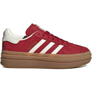 adidas �A�f�B�_�X ���f�B�[�X �X�j�[�J�[ �yadidas Gazelle Bold Year of the Snake (Women's)�z �T�C�Y US_5.5(22.5cm) Active Maroon/Cream White/Gold Metallic