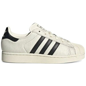 adidas �A�f�B�_�X ���f�B�[�X �X�j�[�J�[ �yadidas Superstar II Ponyhair Off White Core Black (Women's)�z �T�C�Y US_7.5(24.5cm) Off White/Core Black/Off White