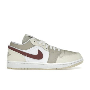 Jordan �W���[�_�� ���f�B�[�X �X�j�[�J�[ �yJordan 1 Low SE Desert Khaki Red Sepia (Women's)�z �T�C�Y US_9.5(26.5cm) Summit White/Desert Khaki/Light Khaki/Red Sepia