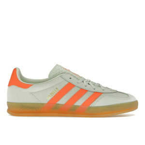 adidas �A�f�B�_�X ���f�B�[�X �X�j�[�J�[ �yadidas Gazelle Indoor Linen Green Solar Orange (Women's)�z �T�C�Y US_W_10 Linen Green/Solar Orange/Gum