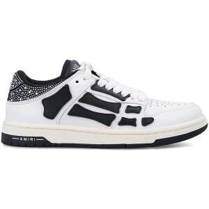 AMIRI �A�~�� ���f�B�[�X �X�j�[�J�[ �yAMIRI Skel Top Low White Black Crystal (Women's)�z �T�C�Y EU_40(25.5cm) White/Black