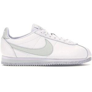 Nike �i�C�L ���f�B�[�X �X�j�[�J�[ �yNike Classic Cortez Flyleather White Light Silver (Women's)�z �T�C�Y US_6(23.0cm) White/Light Silver-White