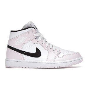 Jordan �W���[�_�� ���f�B�[�X �X�j�[�J�[ �yJordan 1 Mid Barely Rose (Women's)�z �T�C�Y US_W_12 Light Violet/Black-White