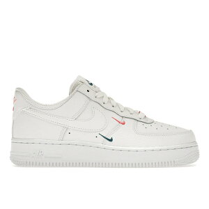 Nike �i�C�L ���f�B�[�X �X�j�[�J�[ �yNike Air Force 1 Low '07 Essential Double Mini Swoosh Miami Dolphins (Women's)�z �T�C�Y US_6.5(23.5cm) Summit White/Summit White/Solar Red