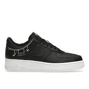 Nike �i�C�L ���f�B�[�X �X�j�[�J�[ �yNike Air Force 1 Low LX Black Pendant (Women's)�z �T�C�Y US_W_10.5 Black/Black-Metallic Silver