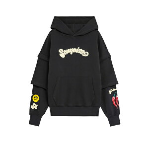 oE Y jbg&Z[^[ AE^[ Cotton Hooded Sweatshirt Grey