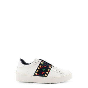 ヴァレンティノ ガラヴァーニ レディース スニーカー シューズ Rockstud Untitled Leather Low-top Sneakers BIANCO/BLU-ROSSO-VERDE/BIANCO