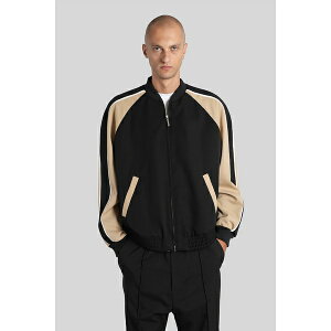 }j Y WPbgu] AE^[ Bomber Jacket In Black Wool black