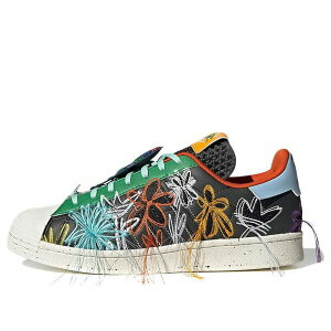 adidas �A�f�B�_�X �����Y �X�j�[�J�[ �yadidas x Sean Wotherspoon Superstar 'Super Earth - Black' GX3823�z �T�C�Y US_5.5(23.5cm)