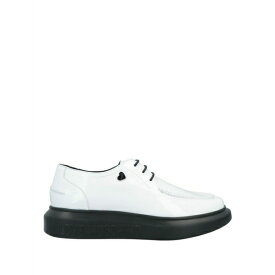 【送料無料】 ラブ モスキーノ レディース オックスフォード シューズ Lace-up shoes White