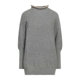 【送料無料】 ロッソピューロ レディース ニット&セーター アウター Turtlenecks Grey