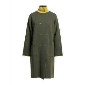 【送料無料】 ロッソピューロ レディース ジャケット＆ブルゾン アウター Overcoats & Trench Coats Military green