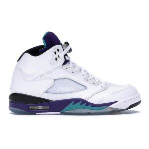 Jordan �W���[�_�� �����Y �X�j�[�J�[ �yJordan 5 Retro Grape (2013)�z �T�C�Y US_8.5(26.5cm) White/Emerald-New Grape-Ice Blue