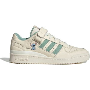 adidas �A�f�B�_�X �����Y �X�j�[�J�[ �yadidas Forum Low Disney Stitch Wonder White�z �T�C�Y US_M_4.5 Wonder White/Hazy Green/Off White