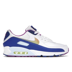 Nike �i�C�L �����Y �X�j�[�J�[ �yNike Air Max 90 Easter Blue (2020)�z �T�C�Y US_8.5(26.5cm) White/Washed Coral-Hyper Blue-Multi-Color