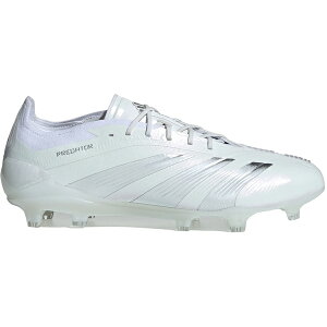 adidas �A�f�B�_�X �����Y �X�j�[�J�[ �yadidas Predator 24 Elite Low FG Cloud White Silver Metallic�z �T�C�Y US_9(27.0cm) Cloud White/Silver Metallic/Cloud White