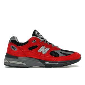 New Balance �j���[�o�����X �����Y �X�j�[�J�[ �yNew Balance 991v2 MiUK City Exclusive Pack Greater China (NB Grey Shanghai Exclusive)�z �T�C�Y US_10.5(28.5cm) Red/Black/Grey