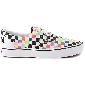 Vans �o���Y �����Y �X�j�[�J�[ �yVans ComfyCush Era MoMA Checkerboard�z �T�C�Y US_11.5(29.5cm) White/Rainbow