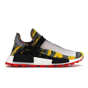 adidas �A�f�B�_�X �����Y �X�j�[�J�[ �yadidas NMD Hu Pharrell Solar Pack Red�z �T�C�Y US_5.5(23.5cm) White/Black/Red