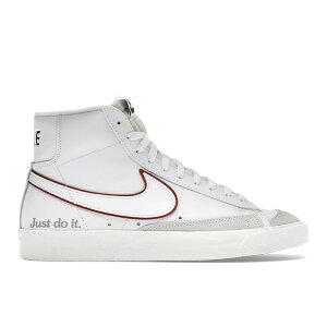Nike �i�C�L �����Y �X�j�[�J�[ �yNike Blazer Mid 77 Just Do It White�z �T�C�Y US_M_14 White/Taupe/Red