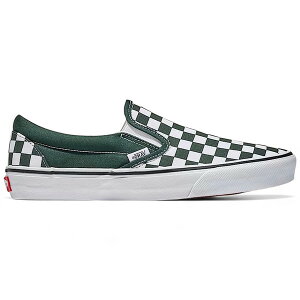 Vans �o���Y �����Y �X�j�[�J�[ �yVans Classic Slip-On Checkerboard Scarab Green White�z �T�C�Y US_M_4 Scarab Green/White