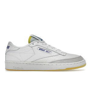 Reebok ���[�{�b�N �����Y �X�j�[�J�[ �yReebok Club C 85 Prince White�z �T�C�Y US_6(24.0cm) Footwear White/Stinger Yellow/Bright Cobalt