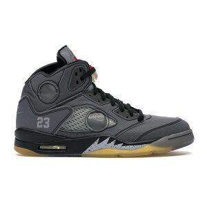 Jordan �W���[�_�� �����Y �X�j�[�J�[ �yJordan 5 Retro Off-White Muslin�z �T�C�Y US_M_3.5 Black/Muslin-Fire Red