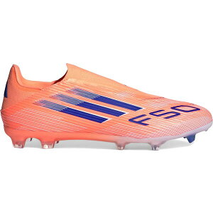 adidas �A�f�B�_�X �����Y �X�j�[�J�[ �yadidas F50 League Laceless FG/MG Coral Blaze Pack�z �T�C�Y US_6.5(24.5cm) Beam Orange/Lucid Blue/Cloud White