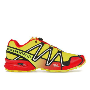 Salomon �T������ �����Y �X�j�[�J�[ �ySalomon Speedcross 3 Sulphur Spring�z �T�C�Y US_6(24.0cm) Sulphur Spring/High Risk Red/Black