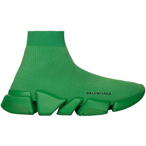 Balenciaga �o�����V�A�K �����Y �X�j�[�J�[ �yBalenciaga Speed 2.0 Monochrome Recycled Knit Green�z �T�C�Y US_8(26.0cm) Green