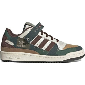 adidas �A�f�B�_�X �����Y �X�j�[�J�[ �yadidas Forum 84 Low Halloween�z �T�C�Y US_9.5(27.5cm) Alumina/Alumina/Cardboard
