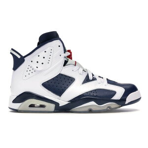 Jordan �W���[�_�� �����Y �X�j�[�J�[ �yJordan 6 Retro Olympic London (2012)�z �T�C�Y US_8.5(26.5cm) White/Midnight Navy-Varsity Red