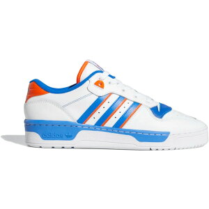 adidas �A�f�B�_�X �����Y �X�j�[�J�[ �yadidas Rivalry Low Cloud White Blue�z �T�C�Y US_M_4 Cloud White/Blue/Orange