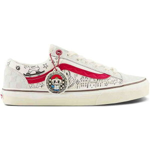 Vans �o���Y �����Y �X�j�[�J�[ �yVans Style 36 Labubu The Monsters�z �T�C�Y US_5.5(23.5cm) Marshmallow/Red