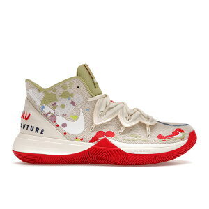 Nike �i�C�L �����Y �X�j�[�J�[ �yNike Kyrie 5 Bandulu�z �T�C�Y US_7(25.0cm) Light Bone/Green-Red