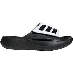 adidas �A�f�B�_�X �����Y �X�j�[�J�[ �yadidas Lightblaze Slides Core Black Cloud White�z �T�C�Y US_10(28.0cm) Core Black/Core Black/Cloud White