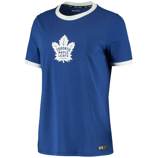 都内でダナキャラン レディース Tシャツ Women's Maple Toronto DKNY Sport TShirt Charlotte  TriBlend Leafs トップス Blue 配管資材