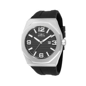 CrN^ Y rv ANZT[ Men's 45772 Huracan Quartz 3 Hand Black Dial Watch Black